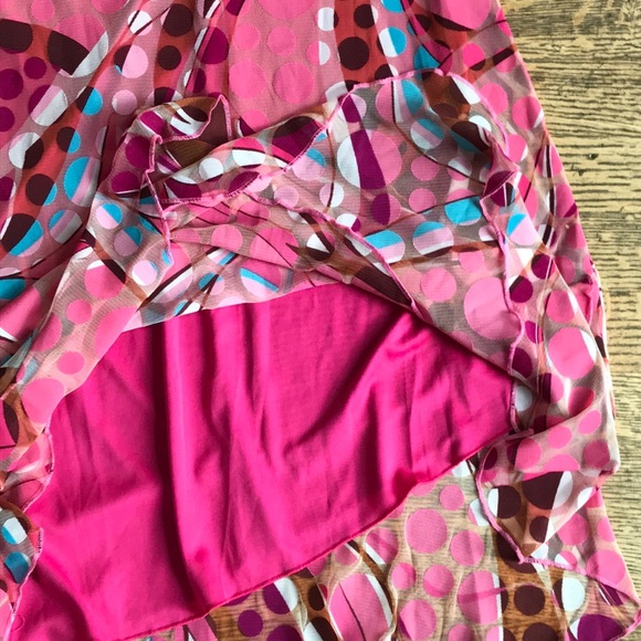 Hot Donna Psychedelic Pink Print Dress - Picture 6 of 6